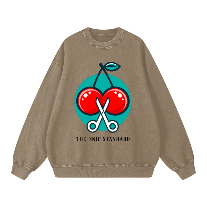 The Snip Standard Logo Cotton Oversized Vasectomy Sweatshirt