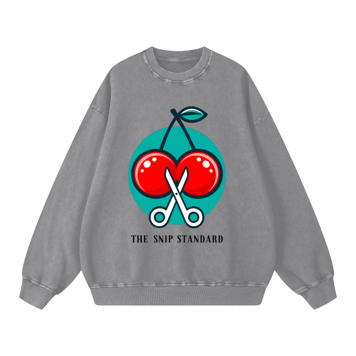 The Snip Standard Logo Cotton Oversized Vasectomy Sweatshirt