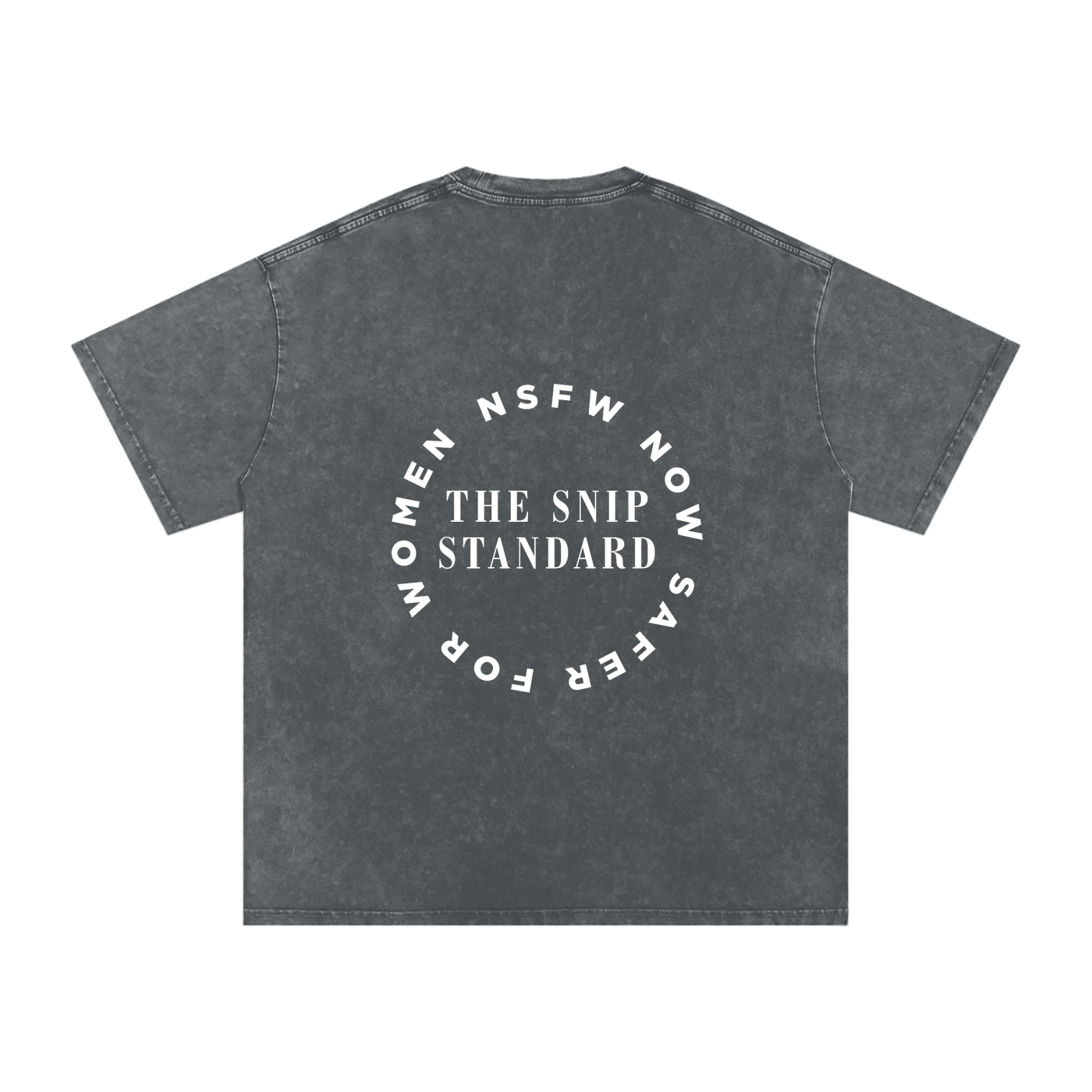 The Snip Standard Acid Wash Oversize Vasectomy T-Shirt
